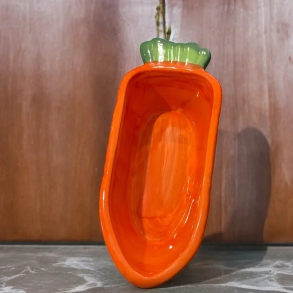 Vege - T - Bowl  22 oz  Carrot Bowl Made for Small Pets Rabbits Guinea Pigs - Picture 4 of 5